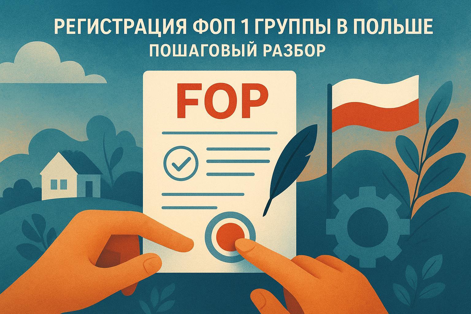 Регистрация ФОП 1 группы в Польше: пошаговый разбор