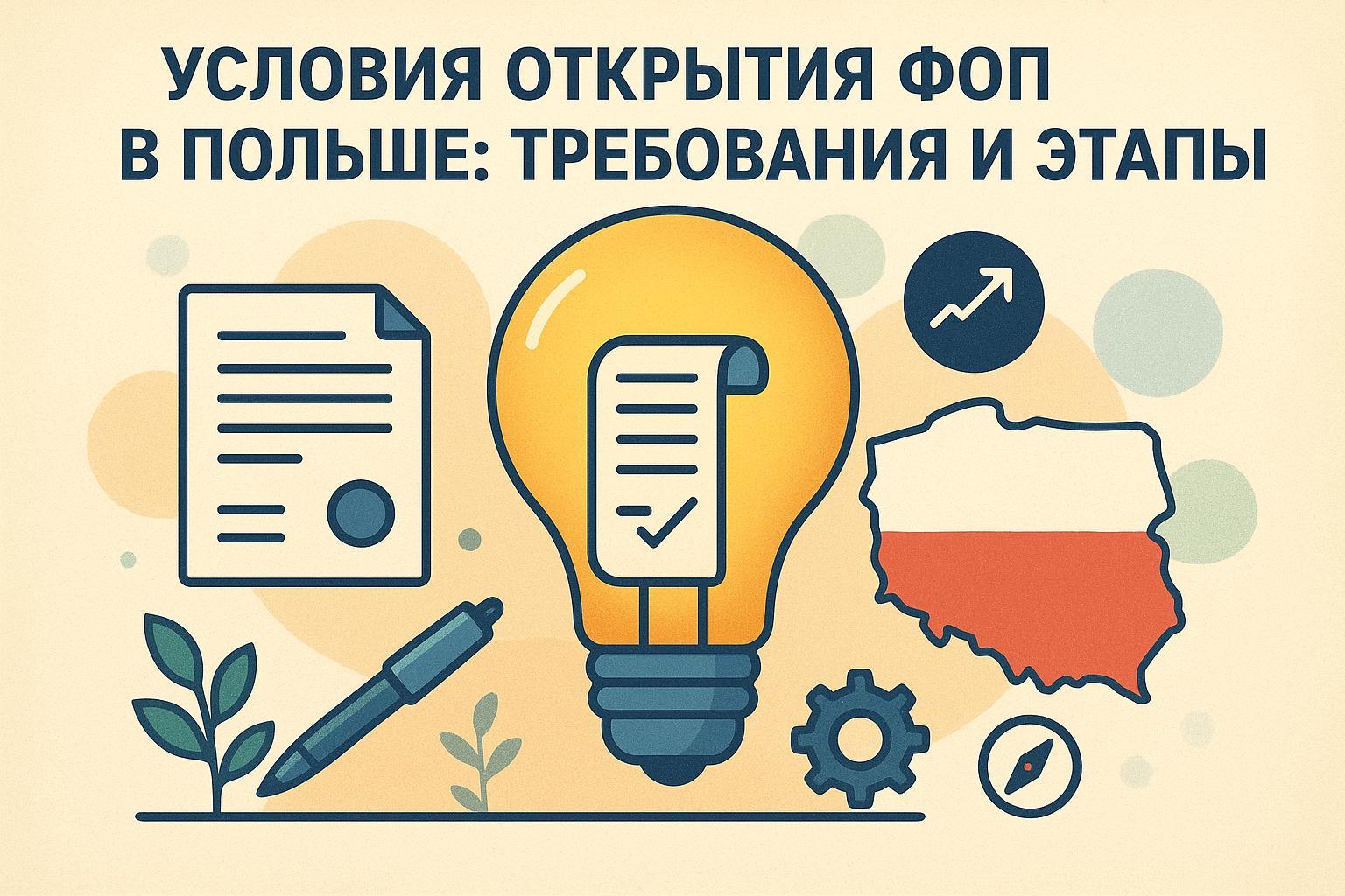 Условия открытия ФОП в Польше: требования и этапы