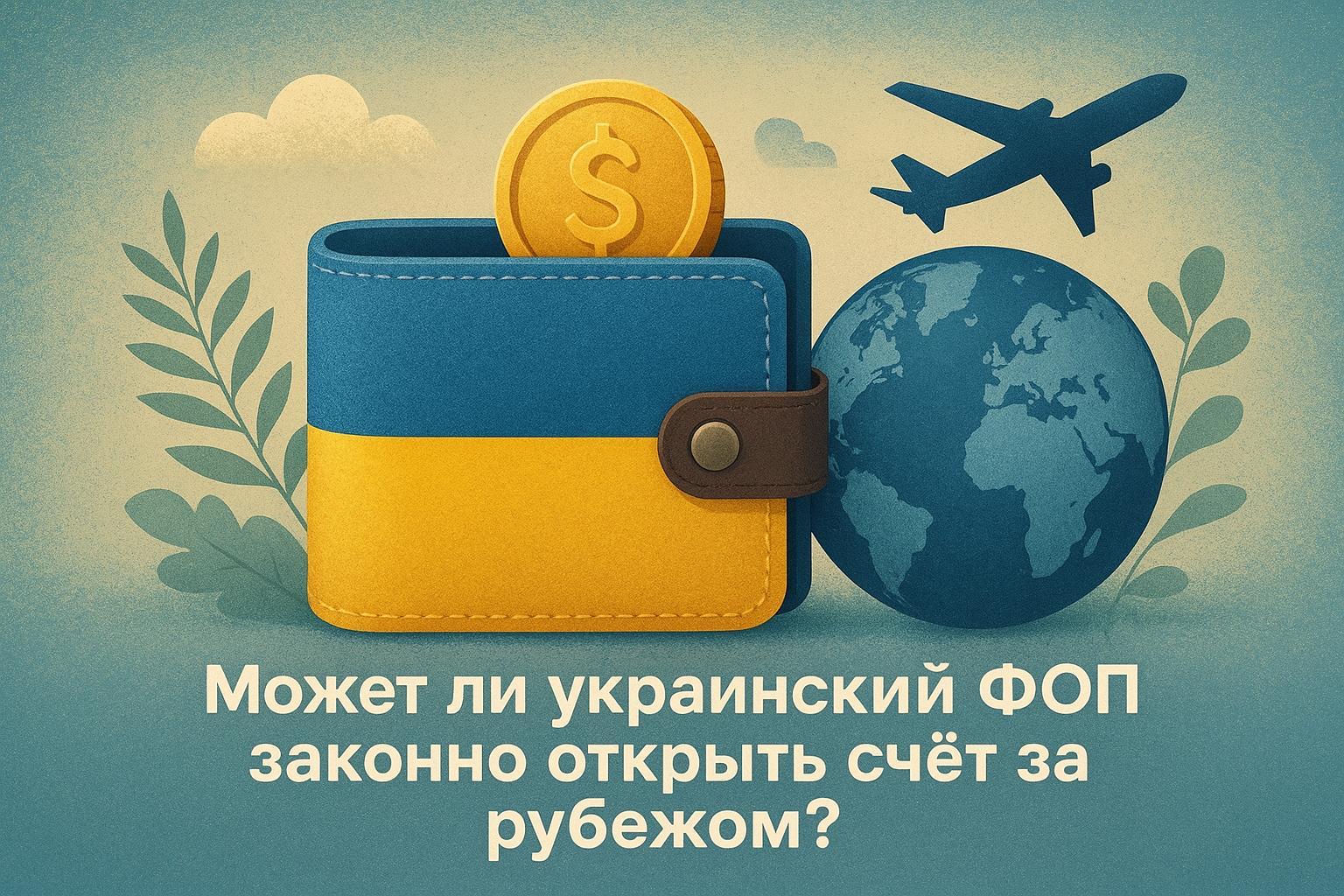 Может ли украинский ФОП законно открыть счёт за рубежом?