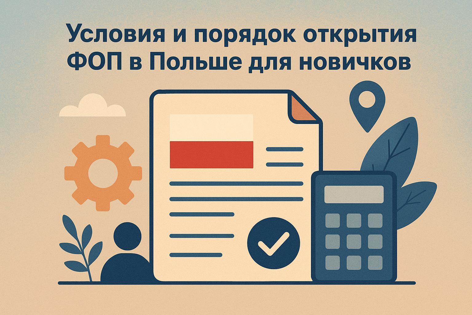 Условия и порядок открытия ФОП в Польше для новичков