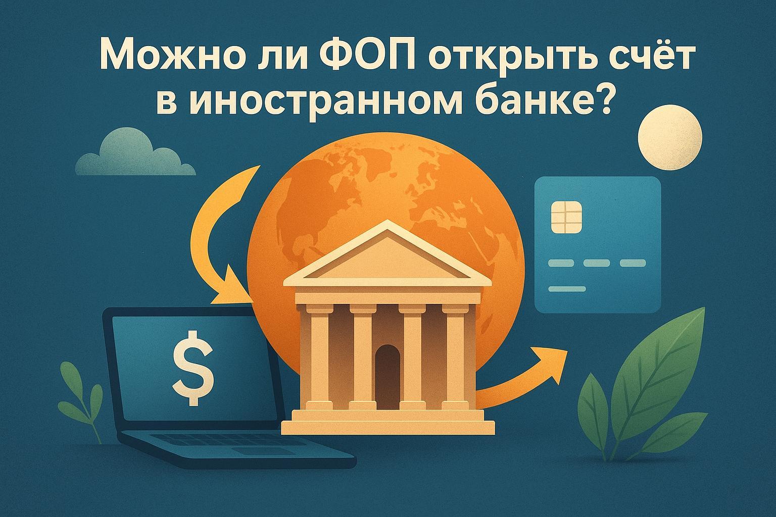 Можно ли ФОП открыть счёт в иностранном банке?