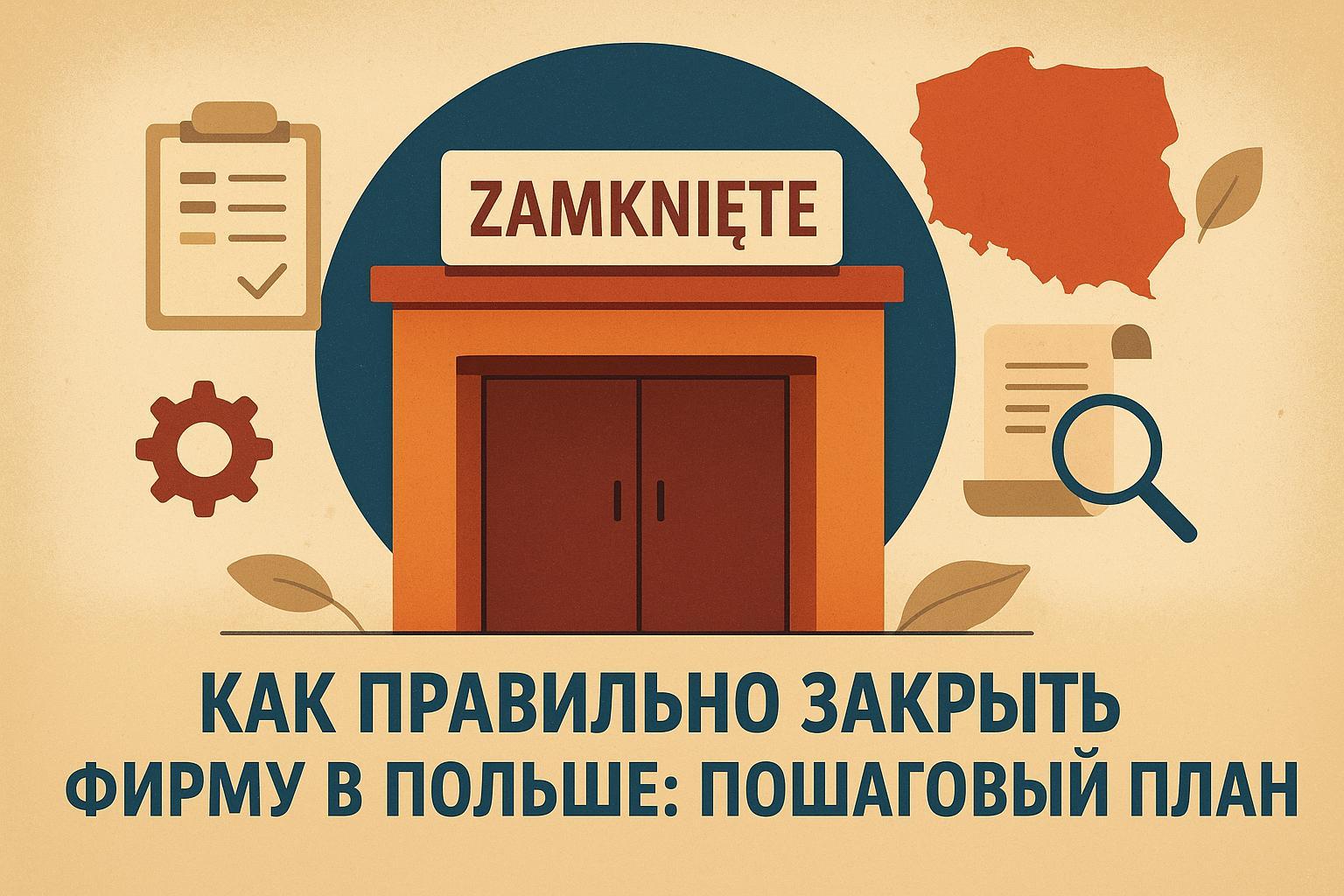 Как правильно закрыть фирму в Польше: пошаговый план