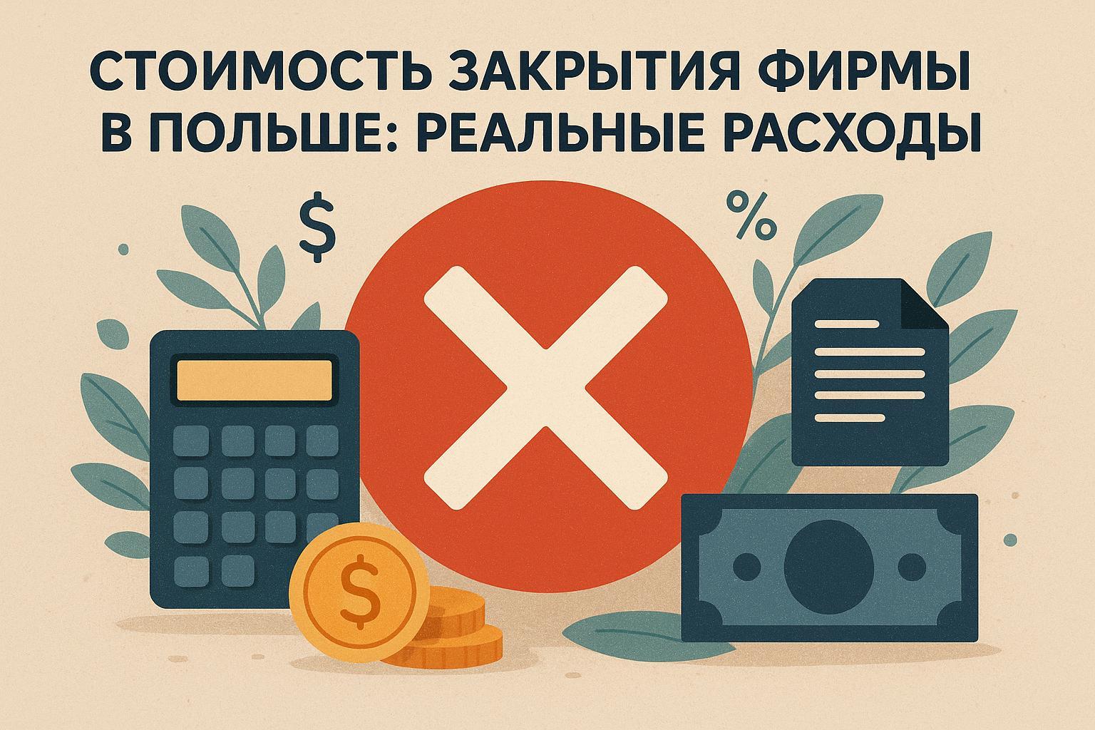 Стоимость закрытия фирмы в Польше: реальные расходы