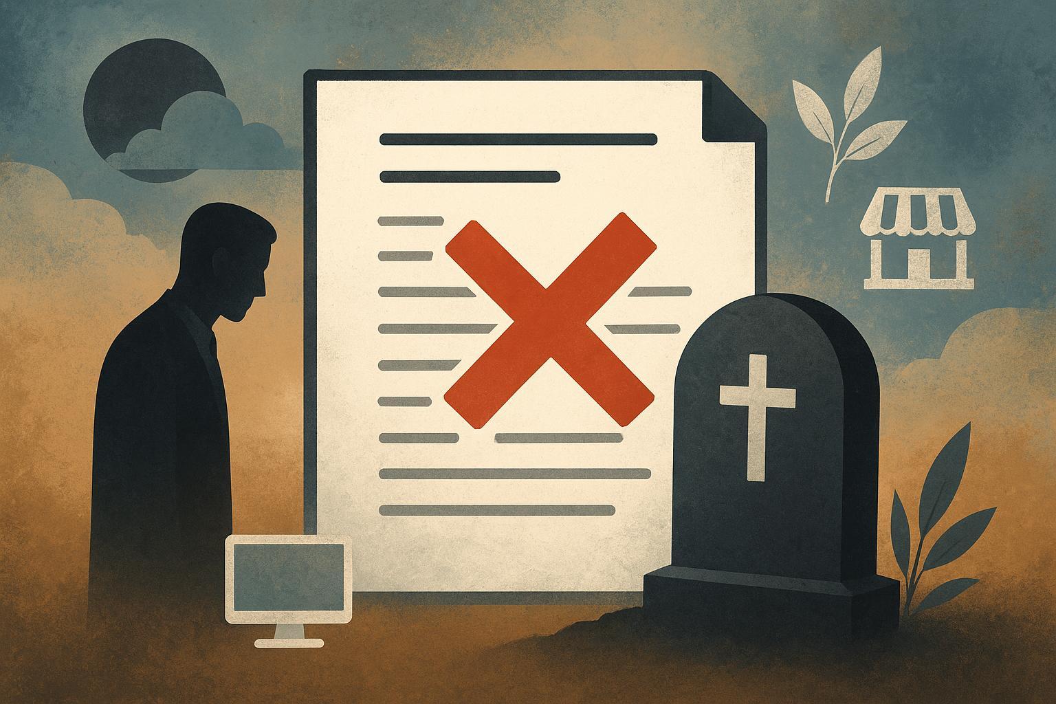 Процедура закрытия ФОП в связи со смертью владельца