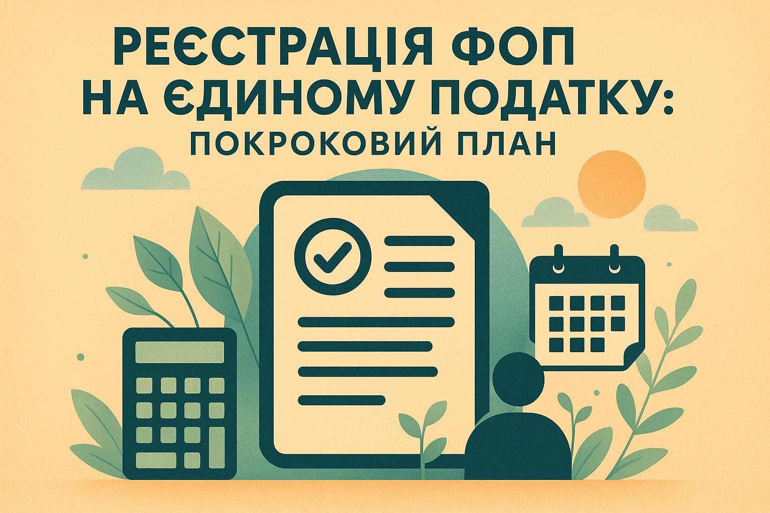 Регистрация ФОП на едином налоге: пошаговый план