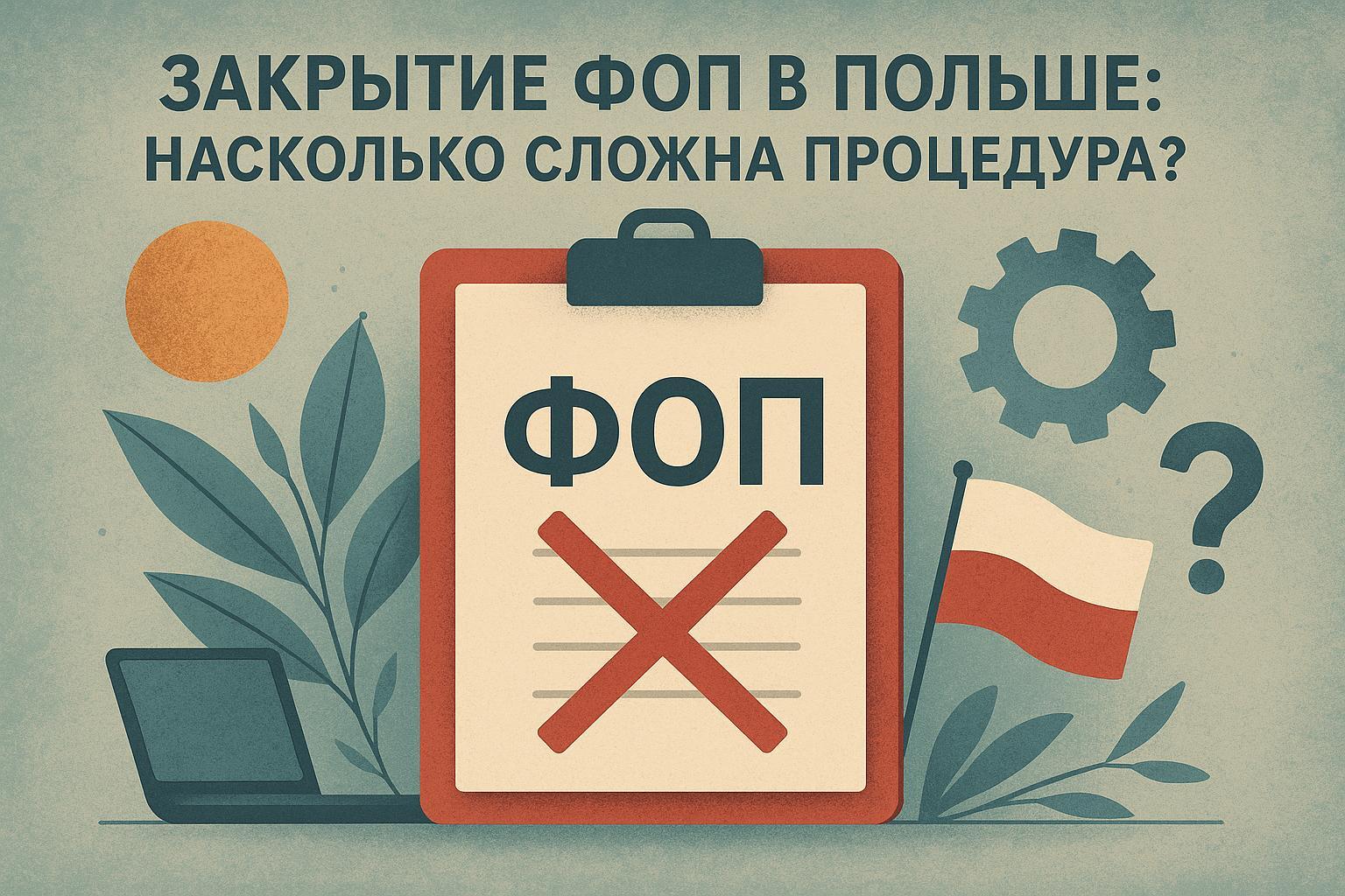 Закрытие ФОП в Польше: насколько сложна процедура?